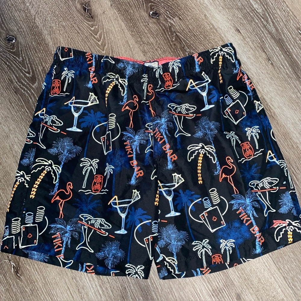 🔶Joe Marlin Colorful Graphic Print Swim Trunks Size Large